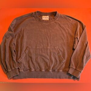 Le Bon Shoppe French Terry Poche Sweatshirt